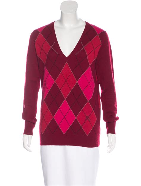 burberry cashmere argyle sweater|Burberry sweaters for women.